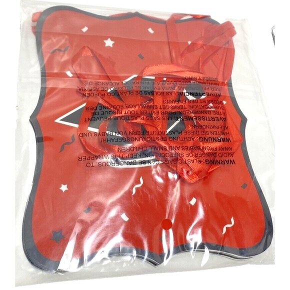 Red Congrats Grad Banner And Rectangular Table Cloth Graduation Party Decor, New - Picture 6 of 6